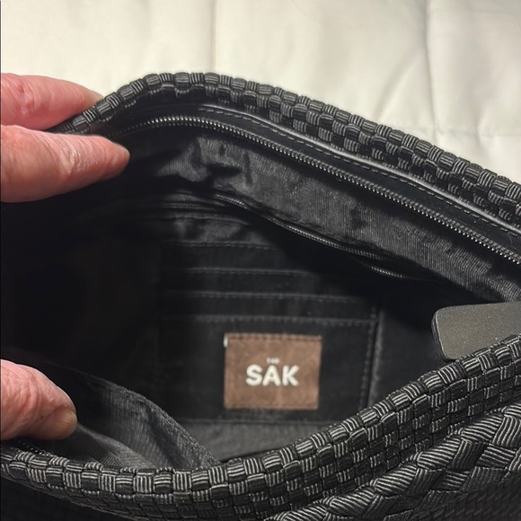 The Sak Black Woven Shoulder Bag - Picture 6 of 9